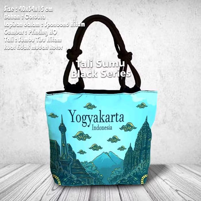 premium Tas totebag wanita printing oleh - oleh yogyakarta / souvenir malioboro
