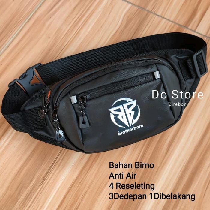 Neslite store-Tas Pinggang Pria Anti Air Waistbag Slingbag