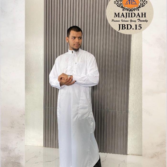 Baju Gamis Cowok Merk Majidah Motif JBD 15//Gamis Panjang//Gamis Dewasa//Gamis Majidah