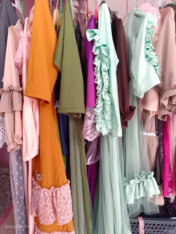 gamis anak koleksi aisy serba diskon 35ribu