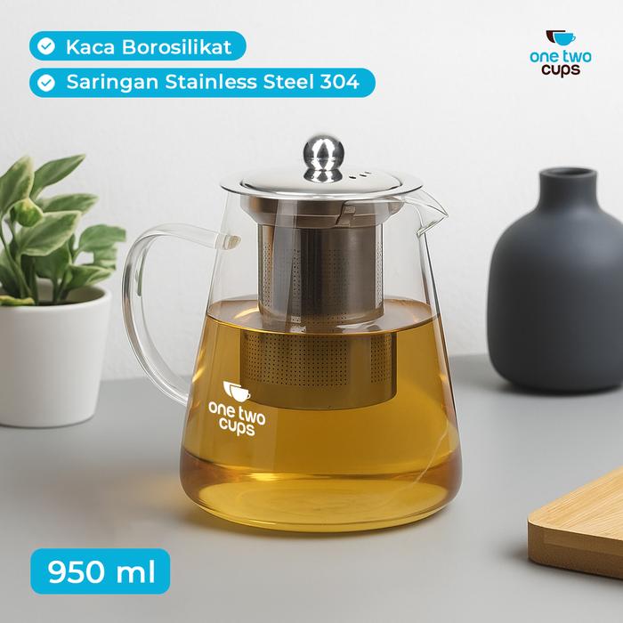 GrandMall - Teko Teh Kaca | Teapot Borosilikat | Teko Saringan Teh