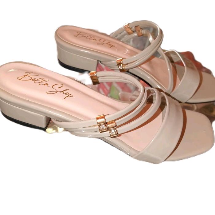 Sepatu High Heels Wanita Tahu Bellashop Coklat - Model Tahu