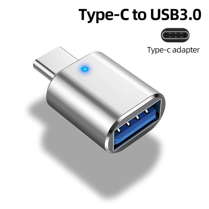 OTG adaptor Tipe C ke USB 3.0, konverter USB A ke USB C konektor pria