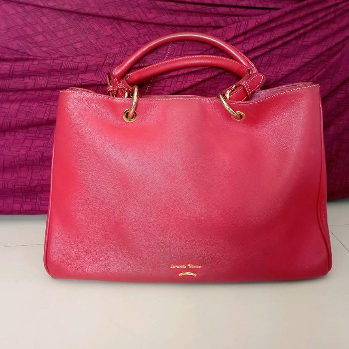 Tas Samantha Thavasa Red Leather