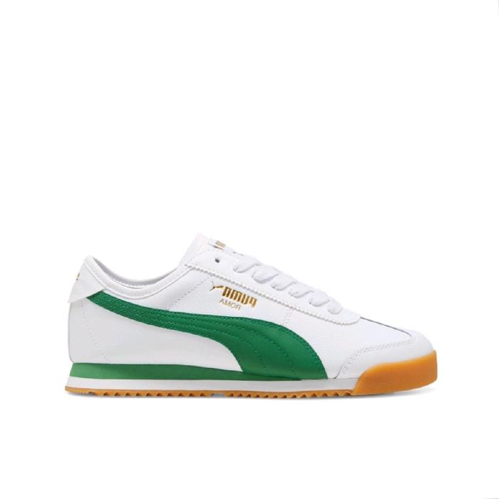 SEPATU SNEAKERS PUMA ROMA  68 REVIVAL PACK WHITE LEATHER GUM ORIGINAL 100% BNIB RESMI
