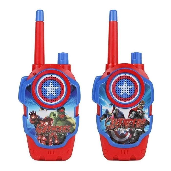 Mainan Handy Walkie Talkie HT Anak Jarak Jauh Isi 2 Murah Karakter Superhero
