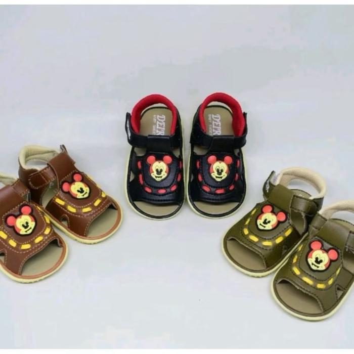 Sandal Anak Laki-Laki Bunyi Karakter Mickey - Sandal Anak Cowok Anti Slip C12