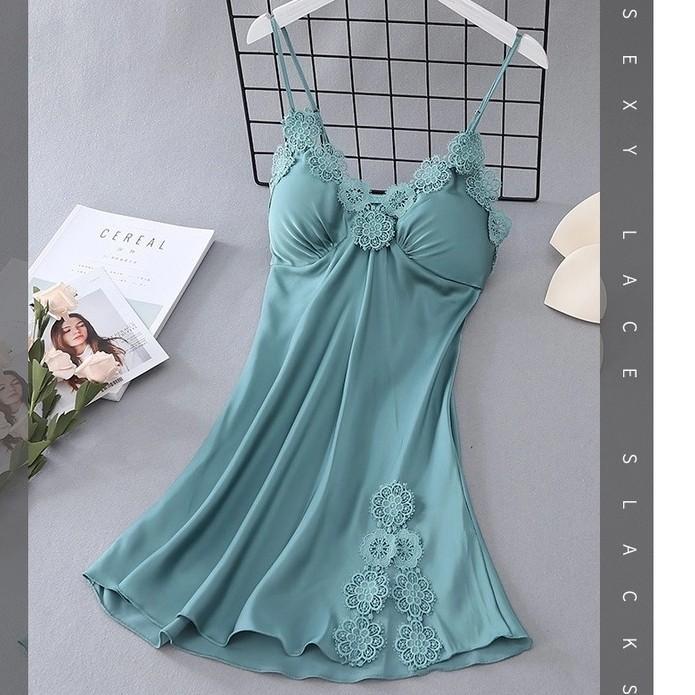 Lingeries Satin-Baju Daster Satin Sexy