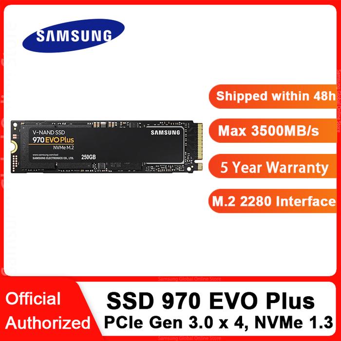 SAMSUNG SSD M.2 1TB 250GB 500GB 970 EVO Plus NVMe Internal Solid