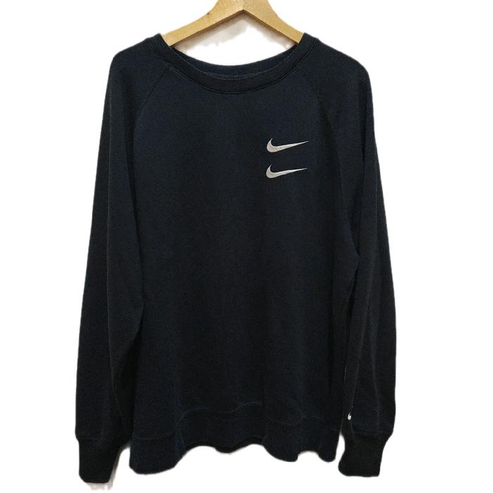 Crewneck Nike Internasional Black Double Swosh