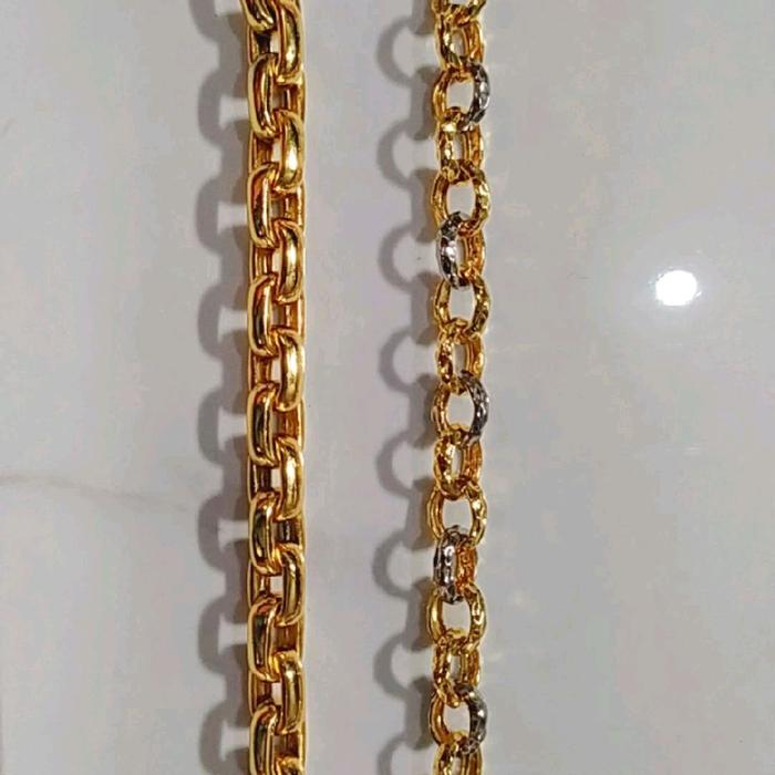 Kuningan lapis emas Gelang Bracelets