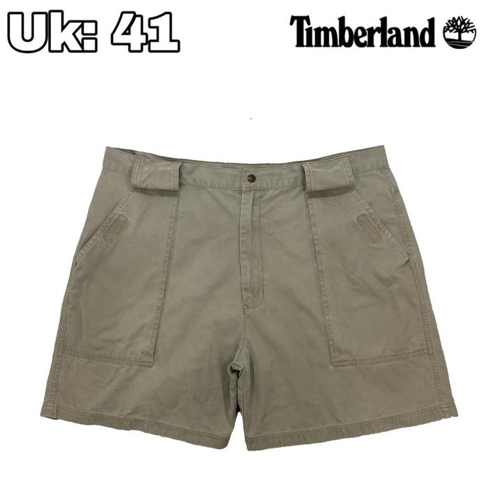 CG60 Celana Pendek Kargo Denim Chinos Timberland 41 Cargo Casual Work Pants Banyak Kantong Cream Pol