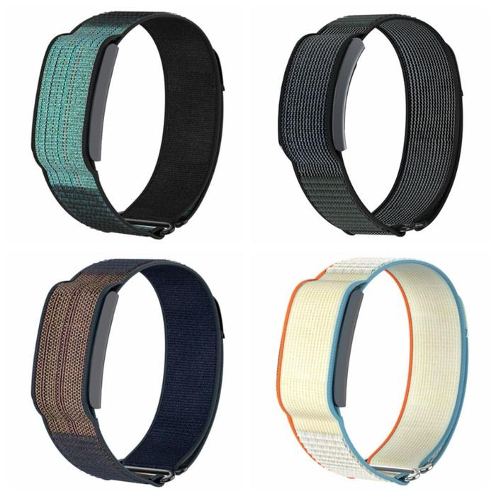 Nylon Sport Band Loop Design Adjustable Fitness Tracker Strap 22mm Breathable Replacement Wristband 