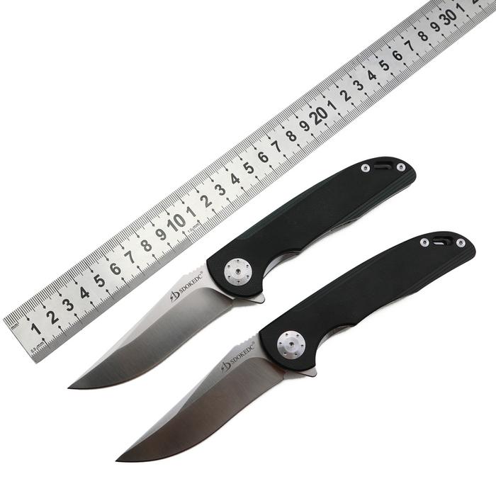 SDOKEC Knives Folding Pocket Knife Tactical Military D2 Steel G10 EDC