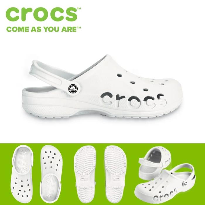 Crocs Baya Clog Unisex Sandal Crocs Pria -Putih PROMO DISKON