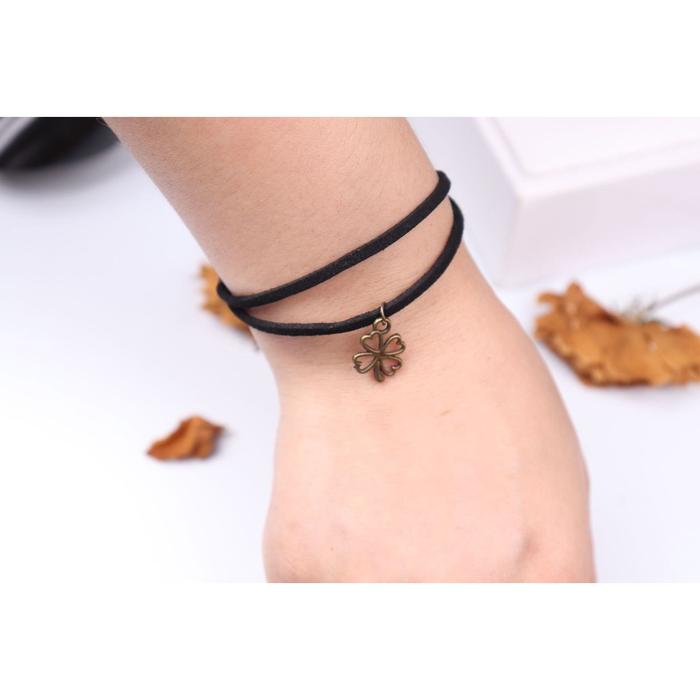 OSD COD GELANG DAUN SEMANGGI TITANIUM AESTHETIC LUCU OOTD MODEL 2022 OVAL ANTI KARAT LUNTUR ANAK MOD
