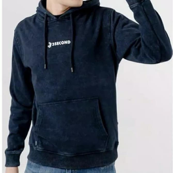 Special sweater distro jaket keren switer pria hoodie 3second - Hitam