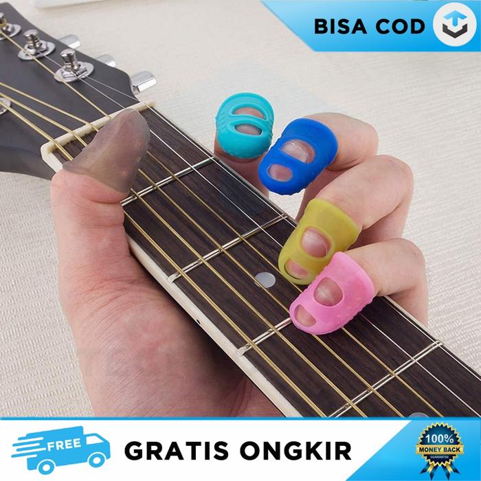 FINGERTIP PROTECTOR PELINDUNG JARI GITAR SILIKON ANTI LECET DLW-05
