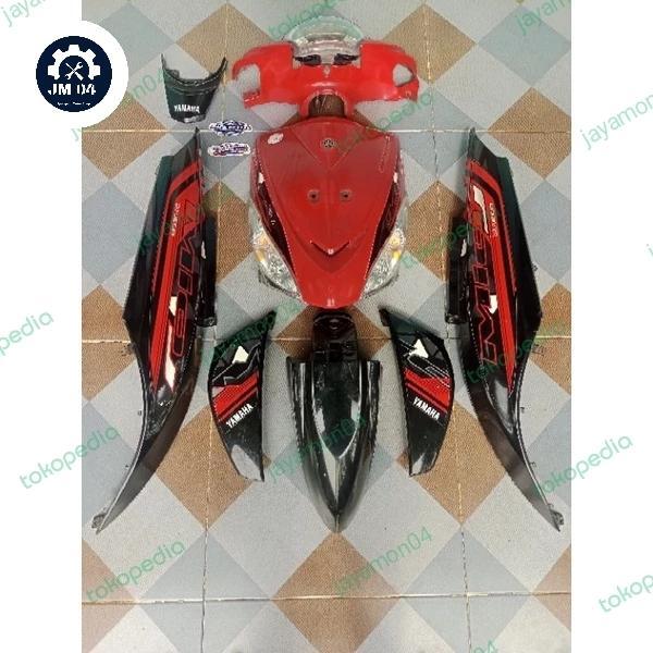 COVER BODY HALUS+REFLEKTOR DEPAN +STRIPING MOTOR YAMAHA MIO J ME OSEAN