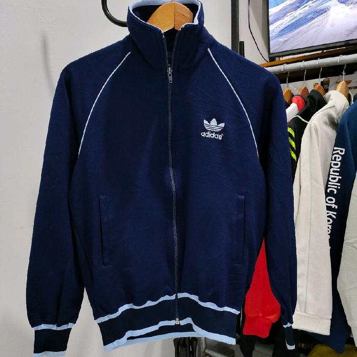 Jaket Tracktop Adidas 90's Vintage by Descente Navy Original