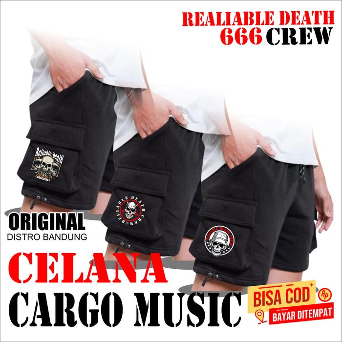 CELANA KARGO RELIABLE DEATH 666 METAL  ORIGINAL 120% - CELANA BOARSHOT TENGGKORAK FLECCE CATTON Hita