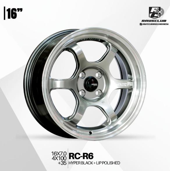 RC-R6 / R6 16x7.0 | 4x100 | +35