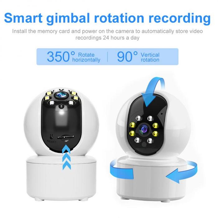 Indoor Cctv Camera With Auto Tracking Baby Monitor Home Remote Mobile