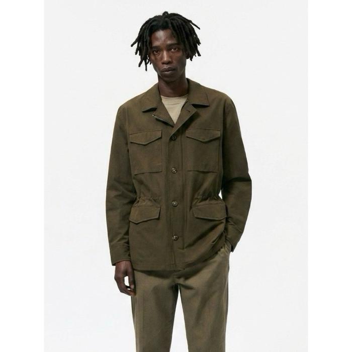 Zara Man - Sateen M-51 not M-65 Field / Utility Pocket Jacket - Khaki - Size XL