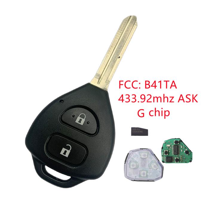 B41TA for Toyota Key G Chip 2BUT Car Remote Key for Toyota Hilux