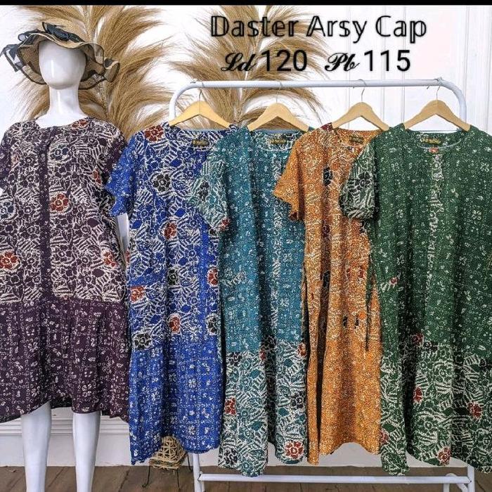 Istimewa Live Sale kode-A Daster Gamis Bahan Premium Tebal Wanita Busui [Harga Grosir] Batik Pekalon