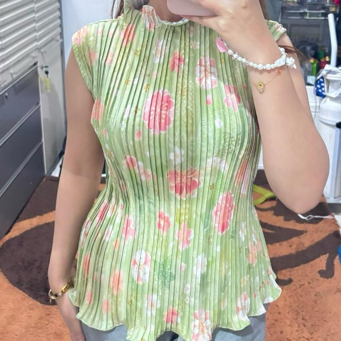 Inner Pleats Printed | Pastelly.co