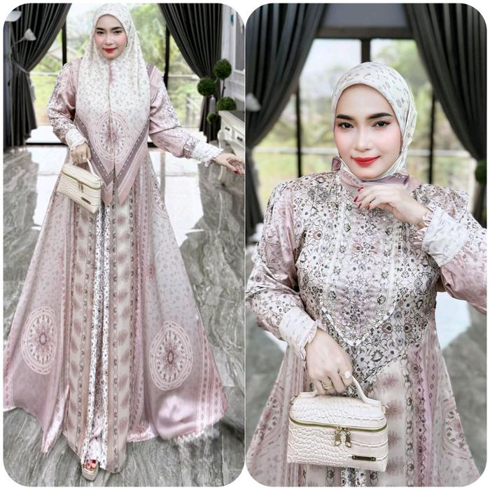 Gamis Syari Terbaru Revina Series By Mariani Fashion / Gamis Syari Kekinian / Gamis Syari Pr