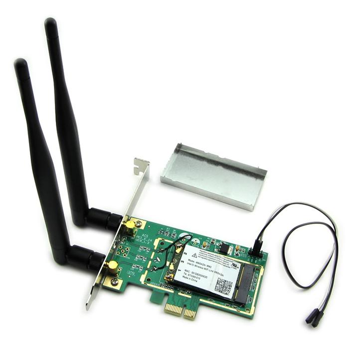 Wireless WiFi Network Card Mini PCI Express PCI-E to PCI-E 1X Desktop