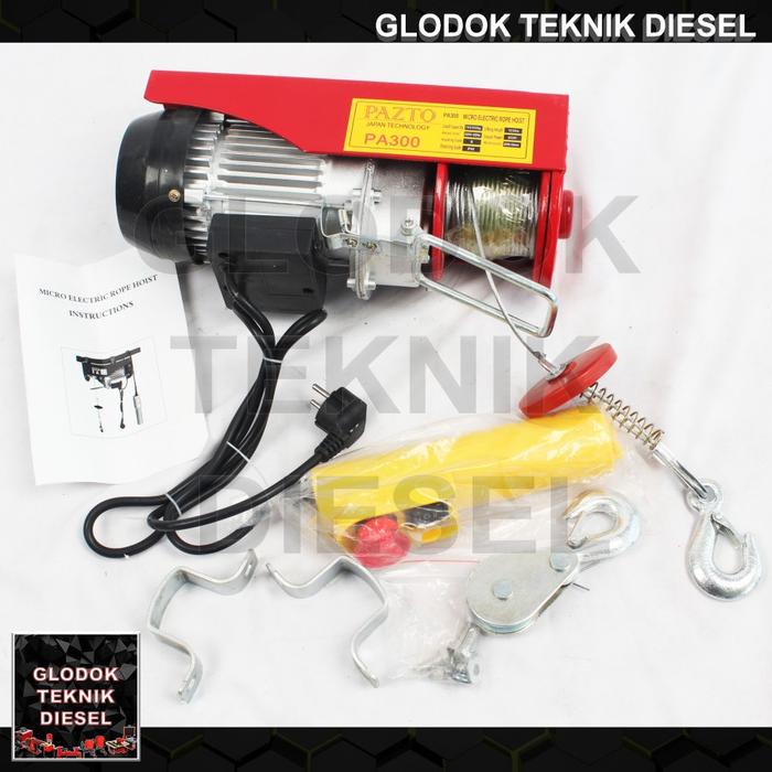 PAZTO MINI ELECTRIC ROPE HOIST 300 KG 30 M TAKEL KATROL LISTRIK PA300