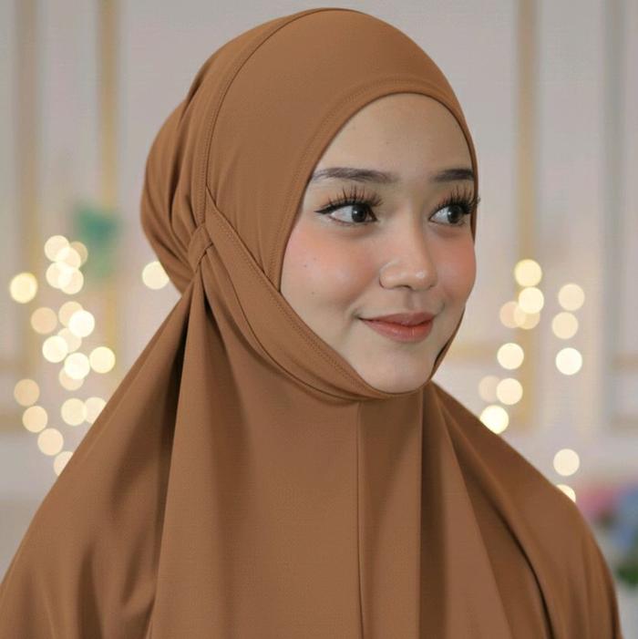 Mukena Satin Silk Premium Set Prayer Exclusive Size Jumbo Tutup Dagu  Bawahan Hitam Mewah Panjang Ka