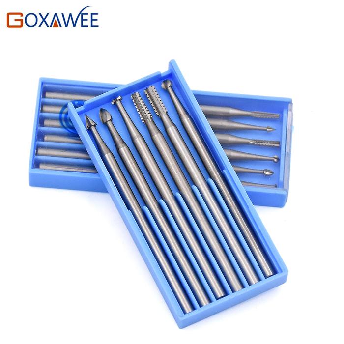 GOXAWEE Mini Rotary Tools Steel Burs Abrasive Tools For Dremel Tools