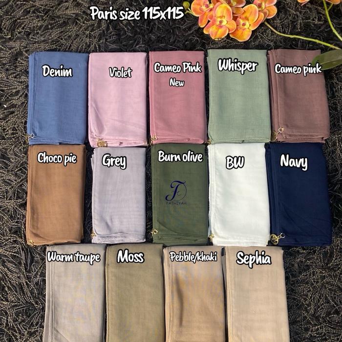 Naraya scarves paris polos logo gantung jahit tepi slide 1 , Naraya Voal polos logo gantung jahit te