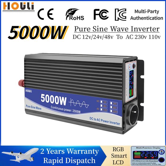 Pure Sine Wave 3000W 4000W 5000W 6000W Power Inverter 12v 24v 48v 60v