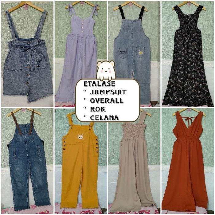 PROMO PENGHABISAN JUMPSUIT CELANA PANJANG/PENDEK OVERALL/THRIFT/PRELOVED/JP/JEANS