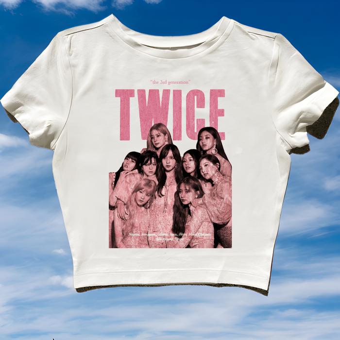 CROP TOP TWICE THE 3RD GENERATION | KPOP KOREA KOREAN | GRUNGE | CROPTOP | CROP TEE SLIM FIT STYLE Y