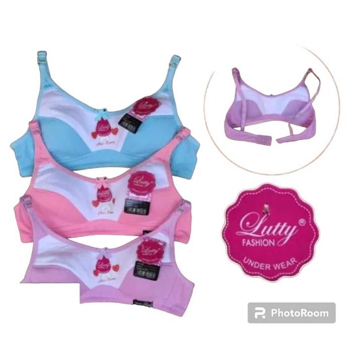 NEW...1 dan 3 PCS  SPORT BRA WANITA ABG / BH REMAJA MURAH / Busa Tipis / Size 32-34-36-38 / Real Pic