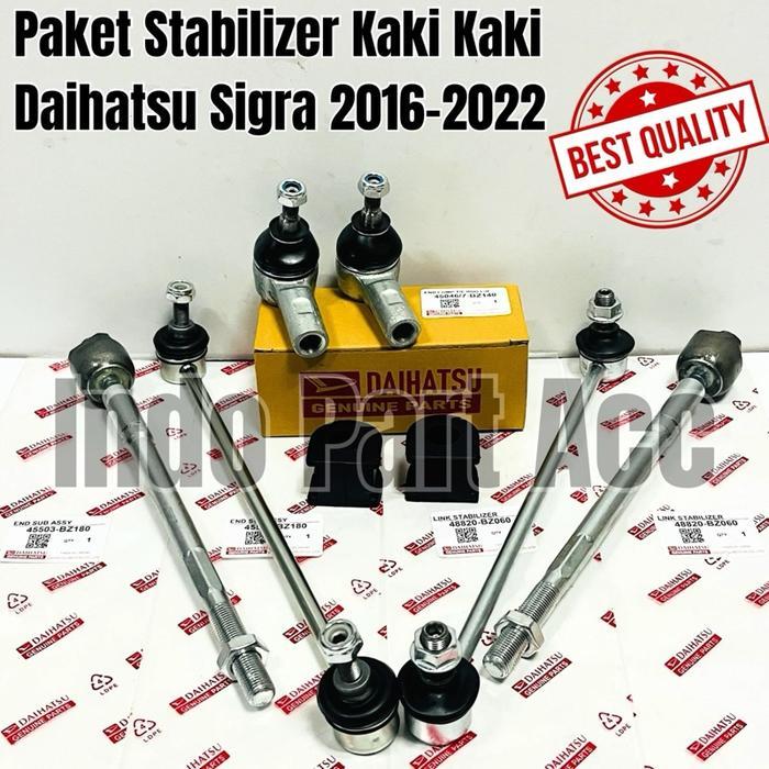 Paket Tierod Rack End Link Stabilizer Karet Stabilizer Mobil Daihatsu Sigra 2016-2022 Original