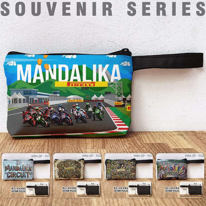 Pouch Souvenir Mandalika Circuit Dompet Oleh Oleh MOTOGP Sirkuit Mandalika