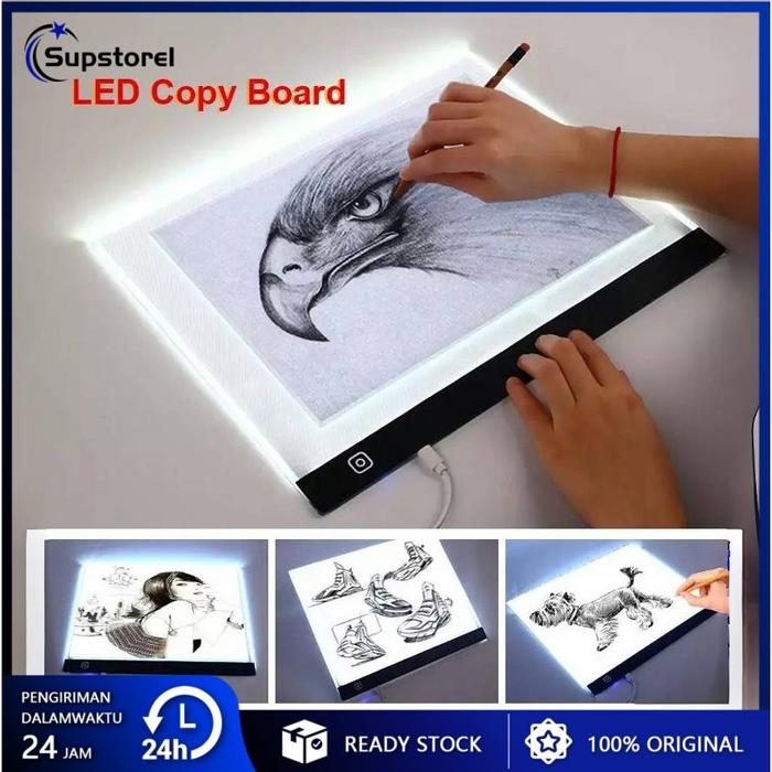 A2/A3/A4/A5 LED Drawing Tracing Board Stensil Board Papan Jiplak Gambar LED Anak & Dewasa Copy Board