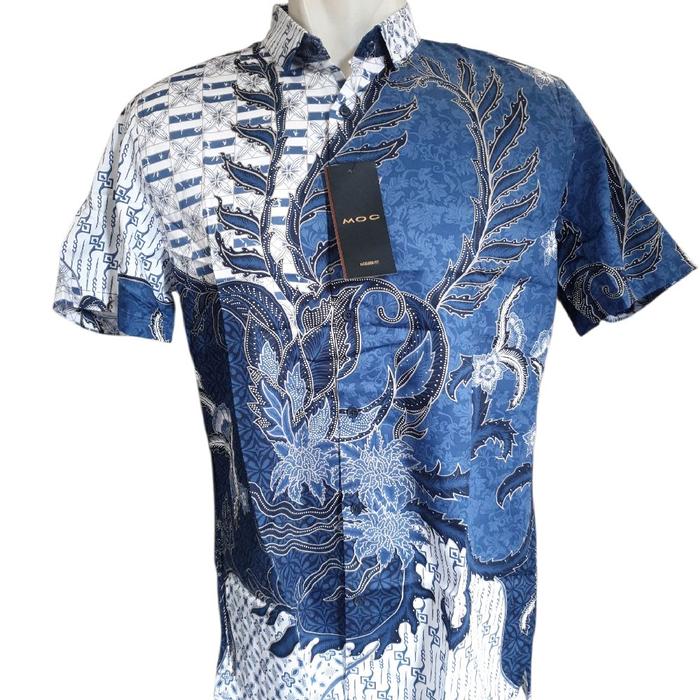 MOC kemeja batik pria lengan pendek original