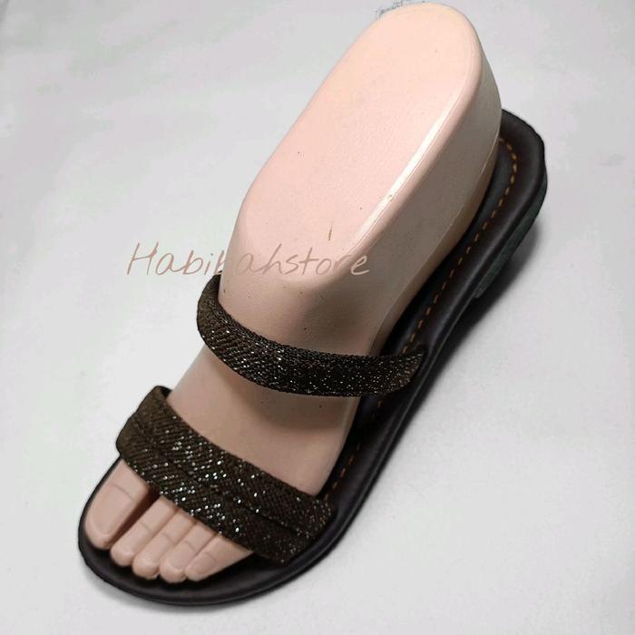 sandal wanita ukuran 37 sampai 41 jumbo sandal cewek sandal rajut Sendal Flat Shoes