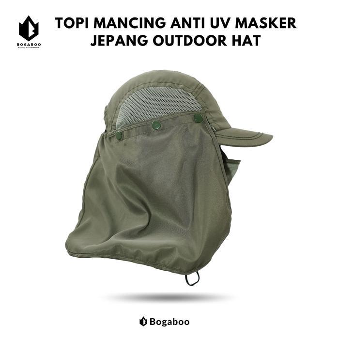 Eiger - Bogaboo topi mancing masker Jepang - topi mancing anti panas - topi pancing  Outdoor