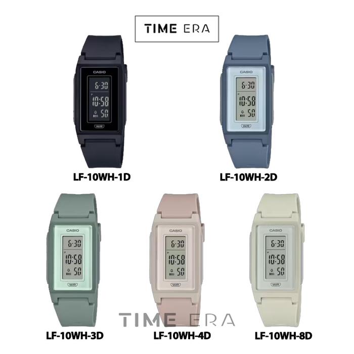 Casio General LF10WH-1D 2D / LF-10WH-4D 8D 3D Jam Tangan Wanita Digital Karet Rubber Pastels Soft