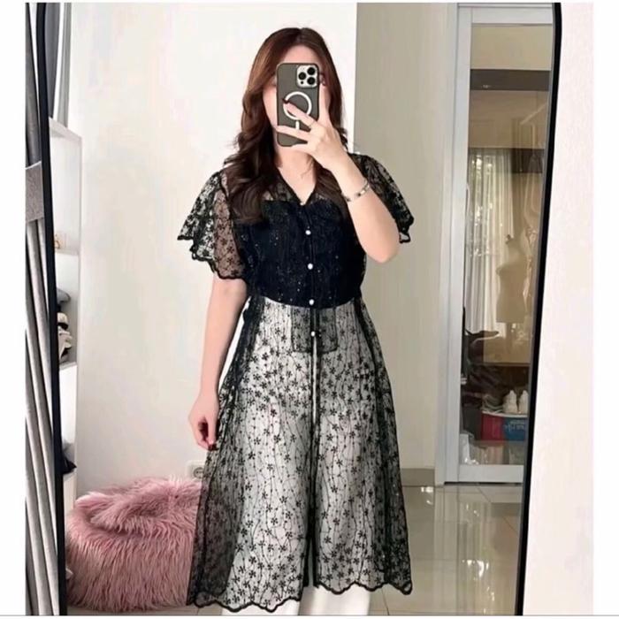 Outer brukat kebaya/ outer kondangan brukat tile / outer lebaran