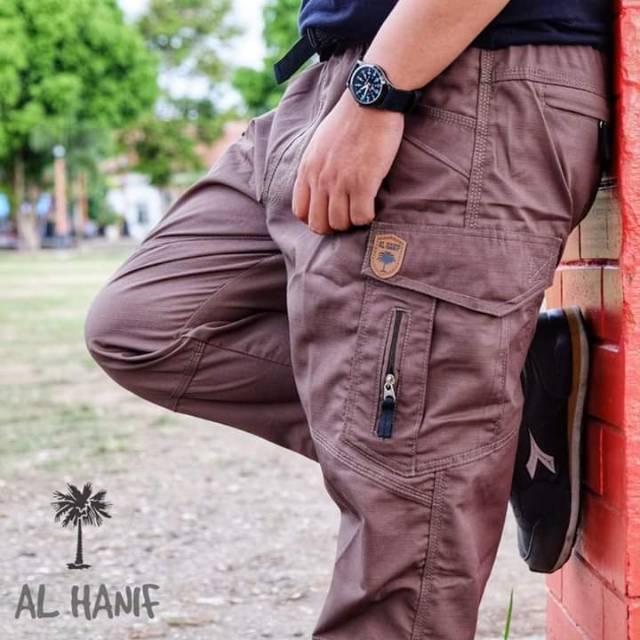 Mia250690 Sirwal Cargo Ritsleting Vertikal Al Hanif Ripstop